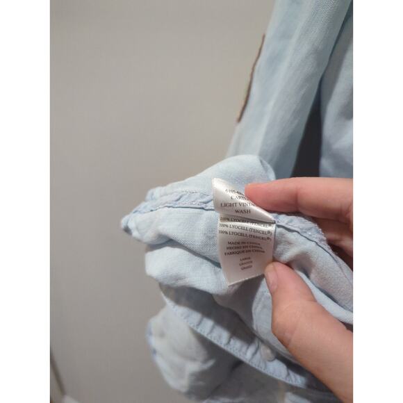 RAILS Carter Chambray Patch Button Down Shirt - Picture 10 of 10